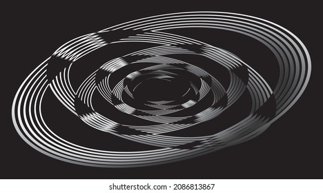 Halftone Vector Spiral Pattern. Design element. Backgrounds with Rings