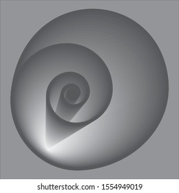 Halftone Vector Spiral Pattern or Texture. Vector illustration