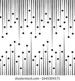 Halftone Vertical Lines with Dot Accents