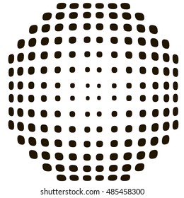 Halftone vintage vector dots abstract background