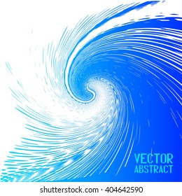 Halftone Wave Background. Azure Dots Pattern. Vector Illustration