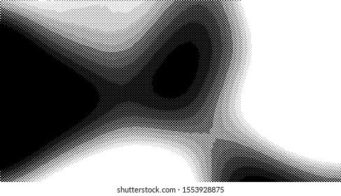 Halftone wave background. Curved gradient texture or pattern vertical polka dots. Pop art texture. Vector illustration.