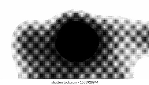 Halftone wave background. Curved gradient texture or pattern vertical polka dots. Pop art texture. Vector illustration.