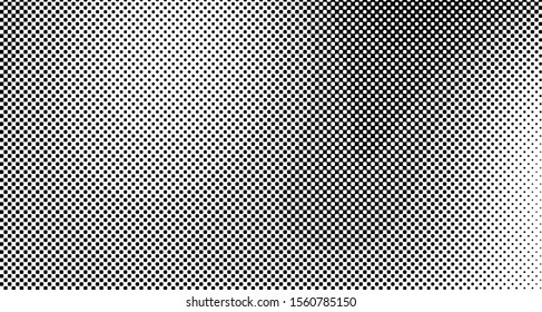 Halftone wave background. Curved gradient texture or pattern. Vertical gradient dots. Pop art texture. Vector illustration.