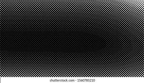 Halftone wave background. Curved gradient texture or pattern. Vertical gradient dots. Pop art texture. Vector illustration.