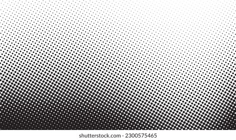 Halftone wave background. Curved gradient texture or pattern. Vector illustration.