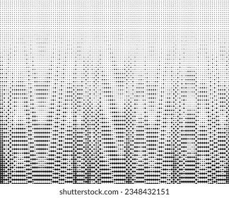 Halftone wave background. Curved gradient texture or pattern. Vector illustration.