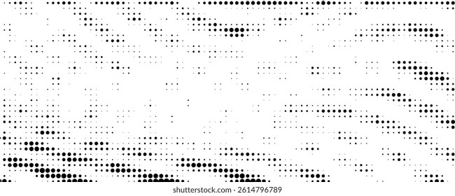Halftone wave background. Curved gradient texture or pattern. Vector illustration.