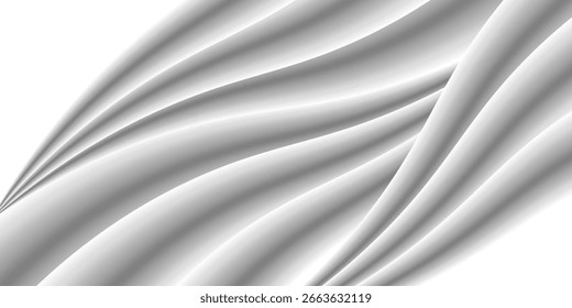 Halftone wave background. Curved gradient texture or pattern. Vector illustration
