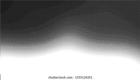 Halftone wave background.Vertical polka dots. Curved gradient texture or pattern. Pop art texture. Vector illustration Eps 10.
