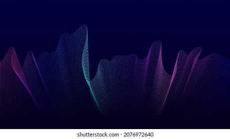 fondo colorido abstracto de estilo moderno de onda media
