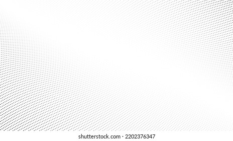 Halftone wave lines background. Abstract dotted stripes texture. Warped and curved lines wallpaper. Minimalistic design template