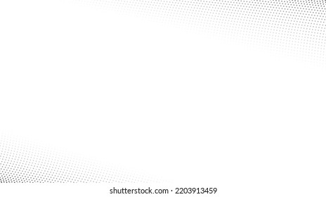 Halftone wave lines background. Abstract dotted stripes texture. Warped and curved lines wallpaper. Minimalistic design template