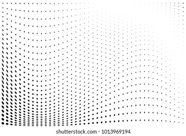 Halftone wave pattern. Digital gradient. Dotted background with circles, dots, point large scale. Design element for web banners, posters, cards, wallpapers, sites, panels.