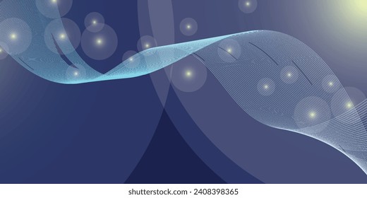 Halftone wave pattern. Horizontal background using halftone wavy dots texture.	