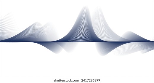 Halftone wave pattern. Horizontal background using halftone wavy dots texture.	
