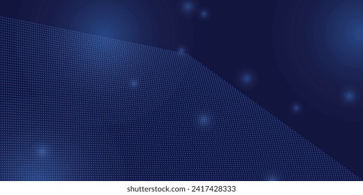 Halftone wave pattern. Horizontal background using halftone wavy dots texture.	