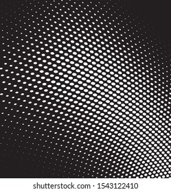 Halftone wave texture. Chaotic abstract background of dots