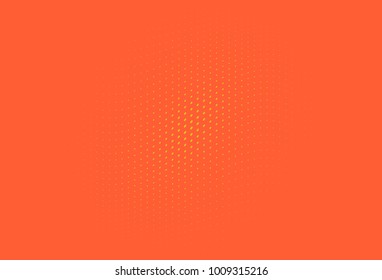 Halftone wavy background. Digital gradient. Dotted pattern with circles, dots, point small scale. Design element for web banners, posters, cards, wallpapers, sites, panels. Yellow, orange color