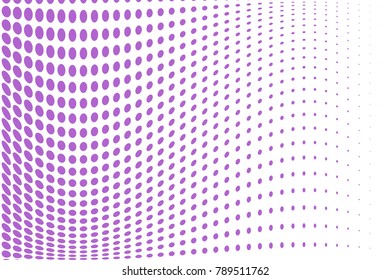 Halftone wavy background. Digital gradient. Dotted pattern with circles, dots, point large scale. Design element for web banners, posters, cards, wallpapers, sites, panels. 