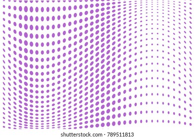 Halftone wavy background. Digital gradient. Dotted pattern with circles, dots, point large scale. Design element for web banners, posters, cards, wallpapers, sites, panels. 