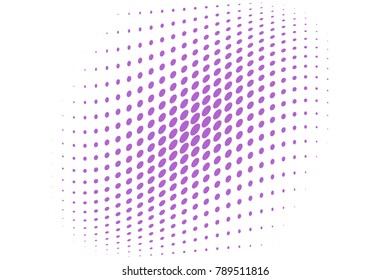 Halftone wavy background. Digital gradient. Dotted pattern with circles, dots, point large scale. Design element for web banners, posters, cards, wallpapers, sites, panels. 