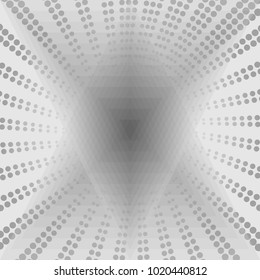 Halftone white background, vector design concept. Decorative web poster, banner, optical illusion.