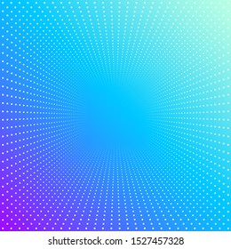 Halftone white dots gradient colorful radial pattern effect background