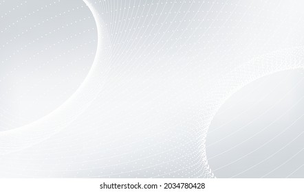 Halftone white dots and lines on gray background. Pattern web layout technology texture. Vector eps10.