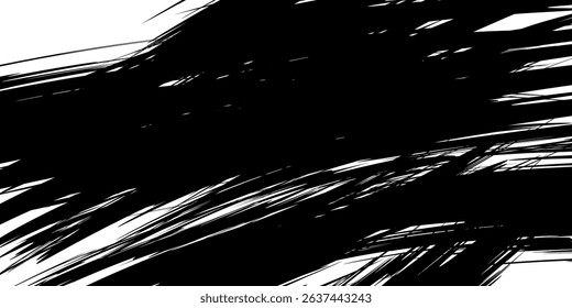 Halftone white dots pattern and black brush grunge texture background. Dotted line comic sport style .modern vector dynamic.