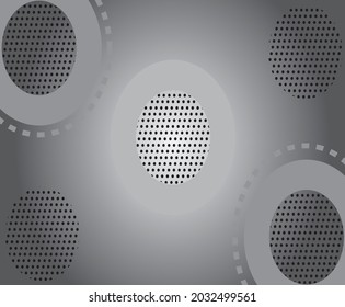 Halftone white and grey black background. vector design concept. Decorative web layout or poster, banner.