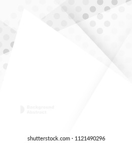 Halftone white light & grey background. vector design concept. Decorative web layout or poster, banner.