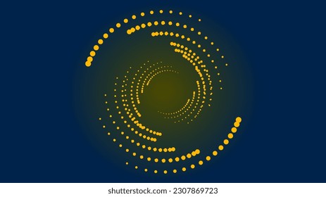 Halftone yellow with dots. Minimalism, vector. Background for posters, websites, business cards, postcards, interior design.