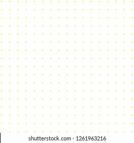 Halftone of yellow halftone dots on a white background