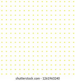 Halftone of yellow halftone dots on a white background
