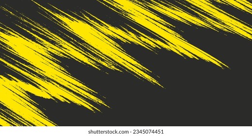 Halftone yellow dots pattern and black gradient grunge texture background. Dotted line comic sport style vector illustration.