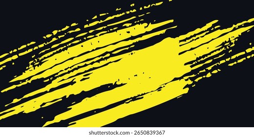Halftone yellow dots pattern and black gradient grunge texture background. Dotted line comic sport style vector illustration.