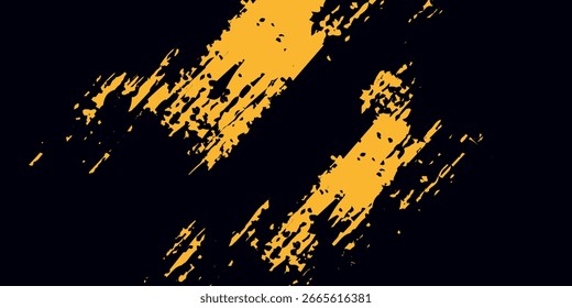 Padrão de pontos amarelos de meio-tom e fundo de textura grunge gradiente preto. Linha pontilhada cômico estilo esporte fundo vetor eps10