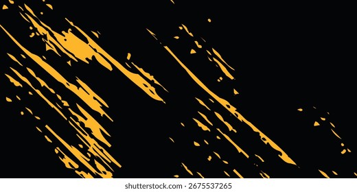 Halftone yellow dots pattern and black gradient grunge texture background. Dotted line comic vector illustration eps10