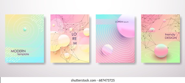 Halftone,3d, Minimal covers design,gradients, balls shapes. Tech cover,futuristic banner, future template,abstract flyer, poster,trendy presentation, minimalist brochure. Vector geometric illustration