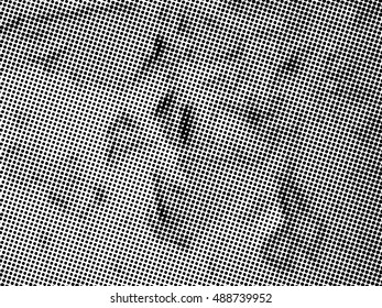 halftones background.Distress Dirty Damaged Spotted Circles Overlay Dots Texture . Grunge Effect .