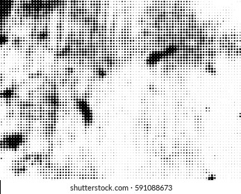halftones background.Distress Dirty Damaged Spotted Circles Overlay Dots Texture . Grunge Effect .