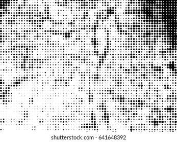 halftones background.Distress Dirty Damaged Spotted Circles Overlay Dots Texture . Grunge Effect .