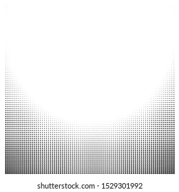 halftotne blank and white ,half circle