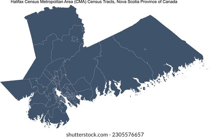 Halifax Census Metropolitan Area (CMA) Census Tracts, Nova Scotia Province of Canada in 2021