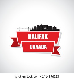 Halifax city skyline - Canada - vector illustration