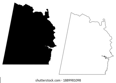 Condado de Halifax, Commonwealth de Virginia (condado de los EE.UU., Estados Unidos de América, EE.UU., EE.UU.) mapa de ilustración vectorial, dibujo de garabatos mapa de Halifax