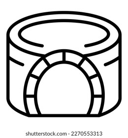 Hall amphitheater icon outline