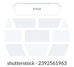 Hall seating plan. Theater auditorium with rows of seats. Concert hall with empty seats arrangement vector illustration of auditorium interior chair