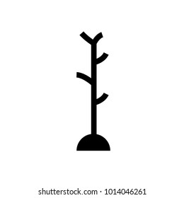 hall tree glyph icon